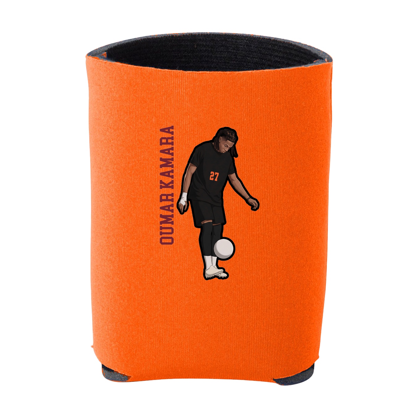 Can Holder — Name Vertical in Orange