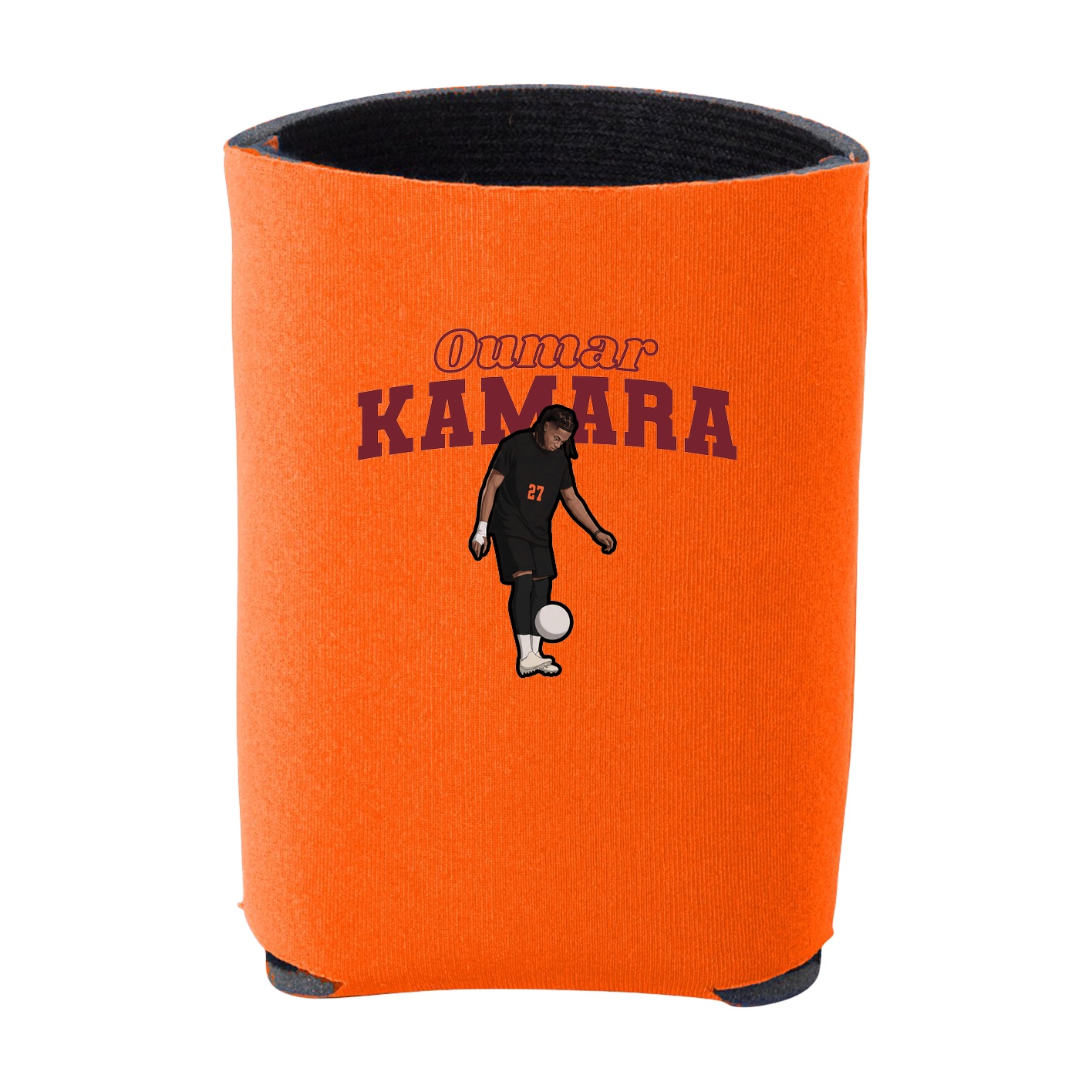 Can Holder — Name Arch in Orange