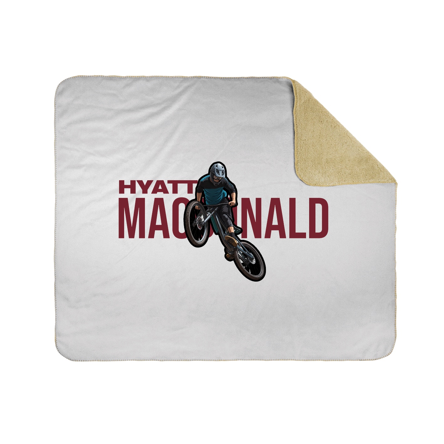 Throw Blanket — Player Name in White