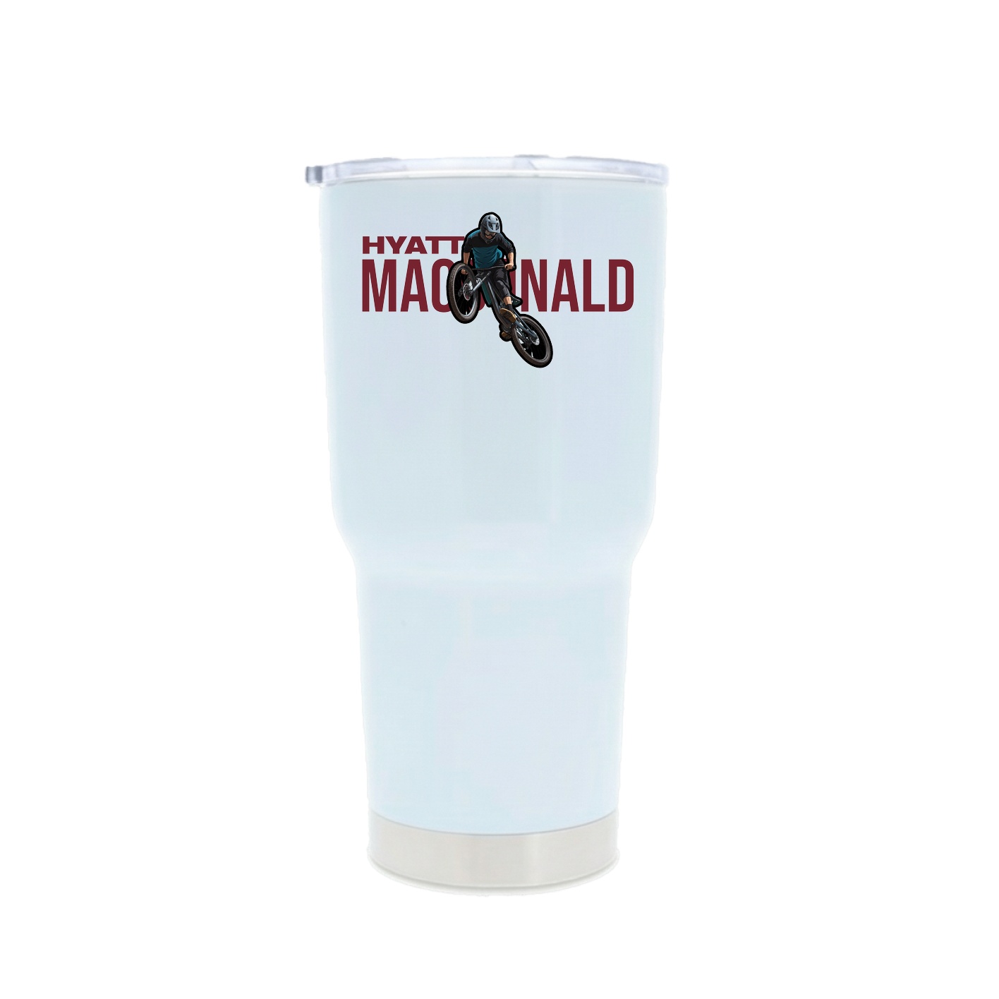 30oz Stainless Steel Tumbler — Player Name in White
