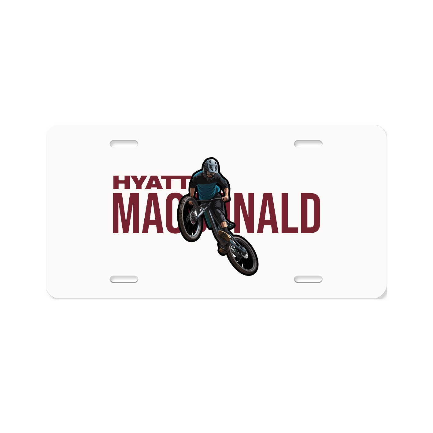 License Plate — Player Name in Classic