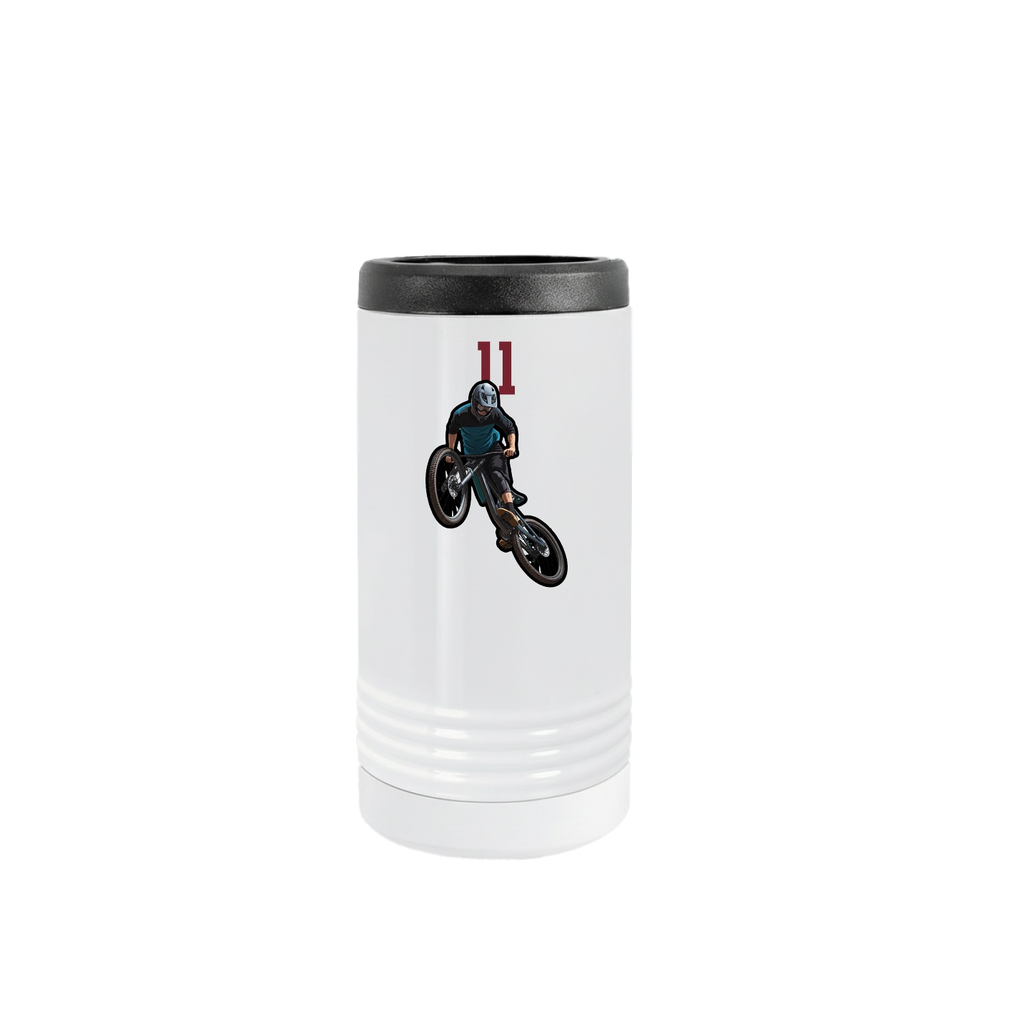 Slim Beverage Holder — Number Top in White