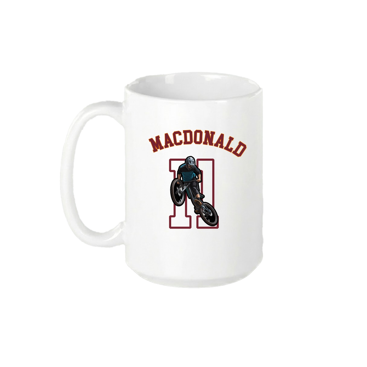 15oz Coffee Mug — Shirsey Arch in White