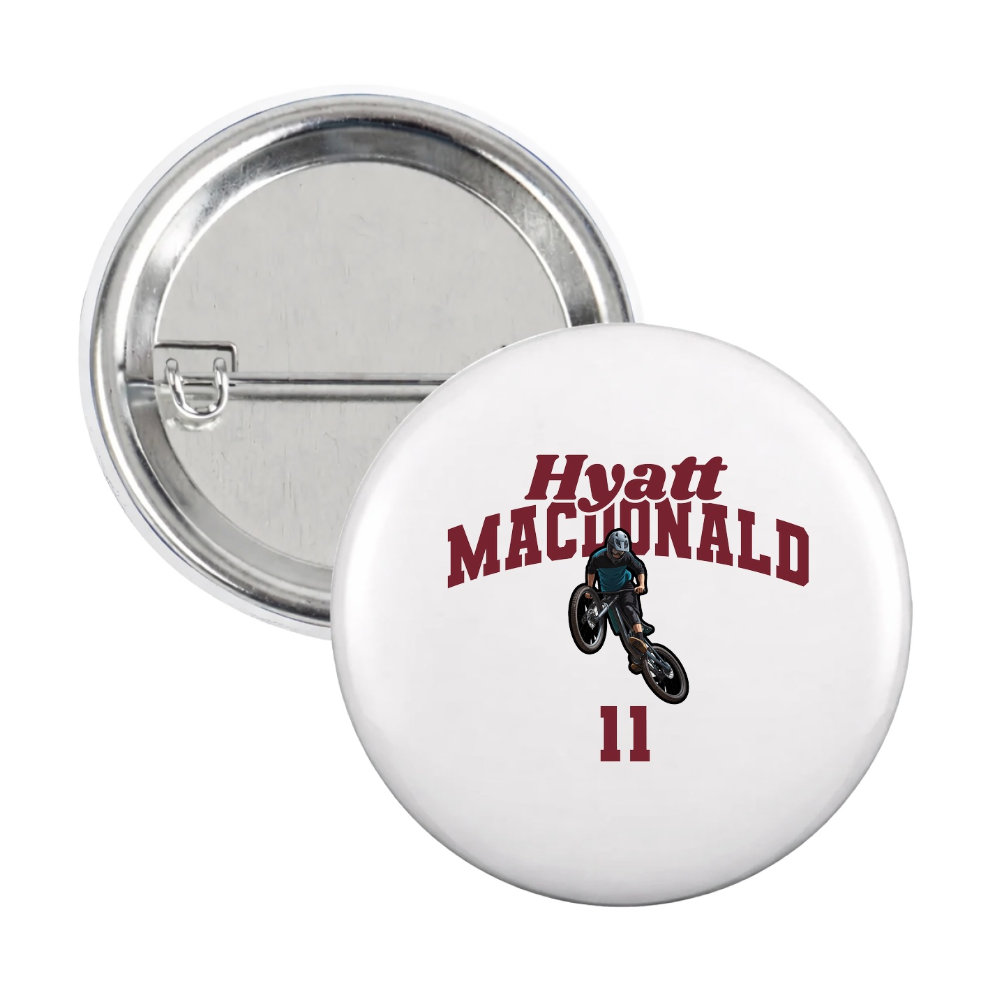 Game Day Button — Signature Arch in White
