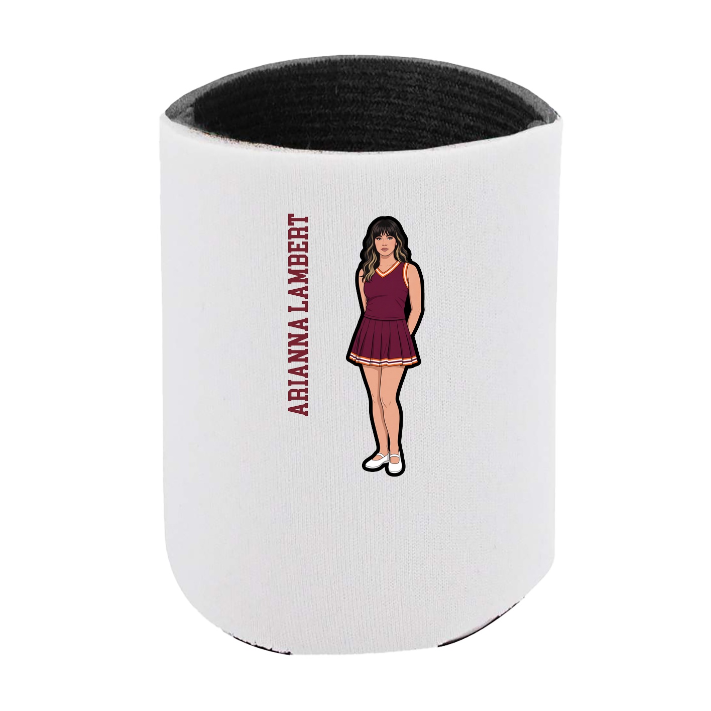 Can Holder — Name Vertical in White