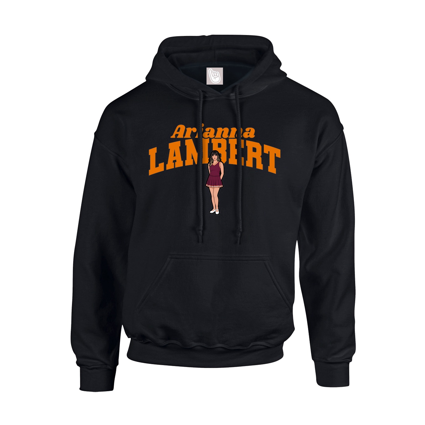 Youth Hoodie — Signature Arch in Black