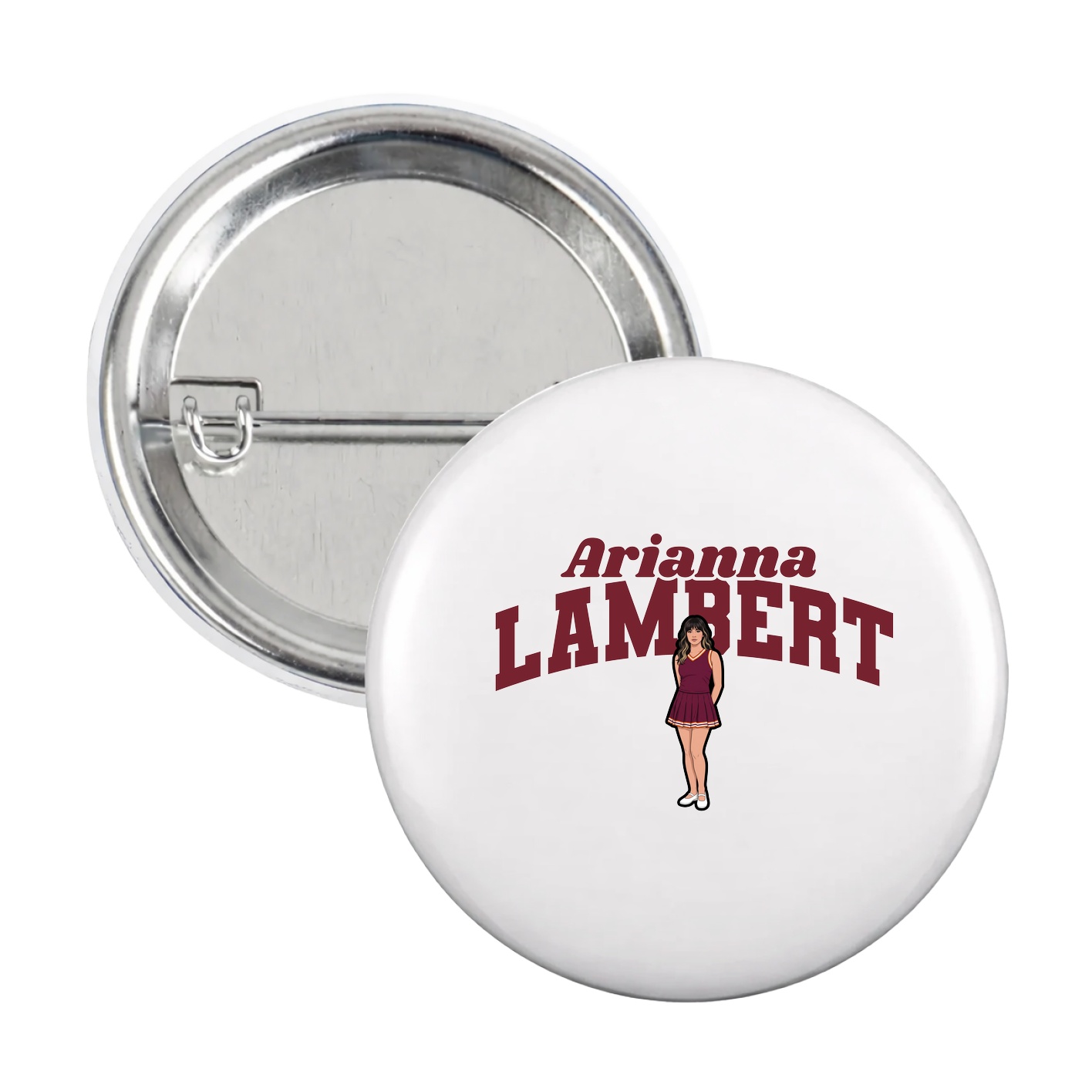 Game Day Button — Signature Arch in White