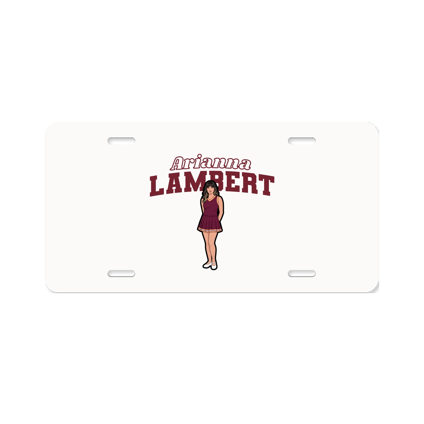 License Plate — Name Arch in Classic