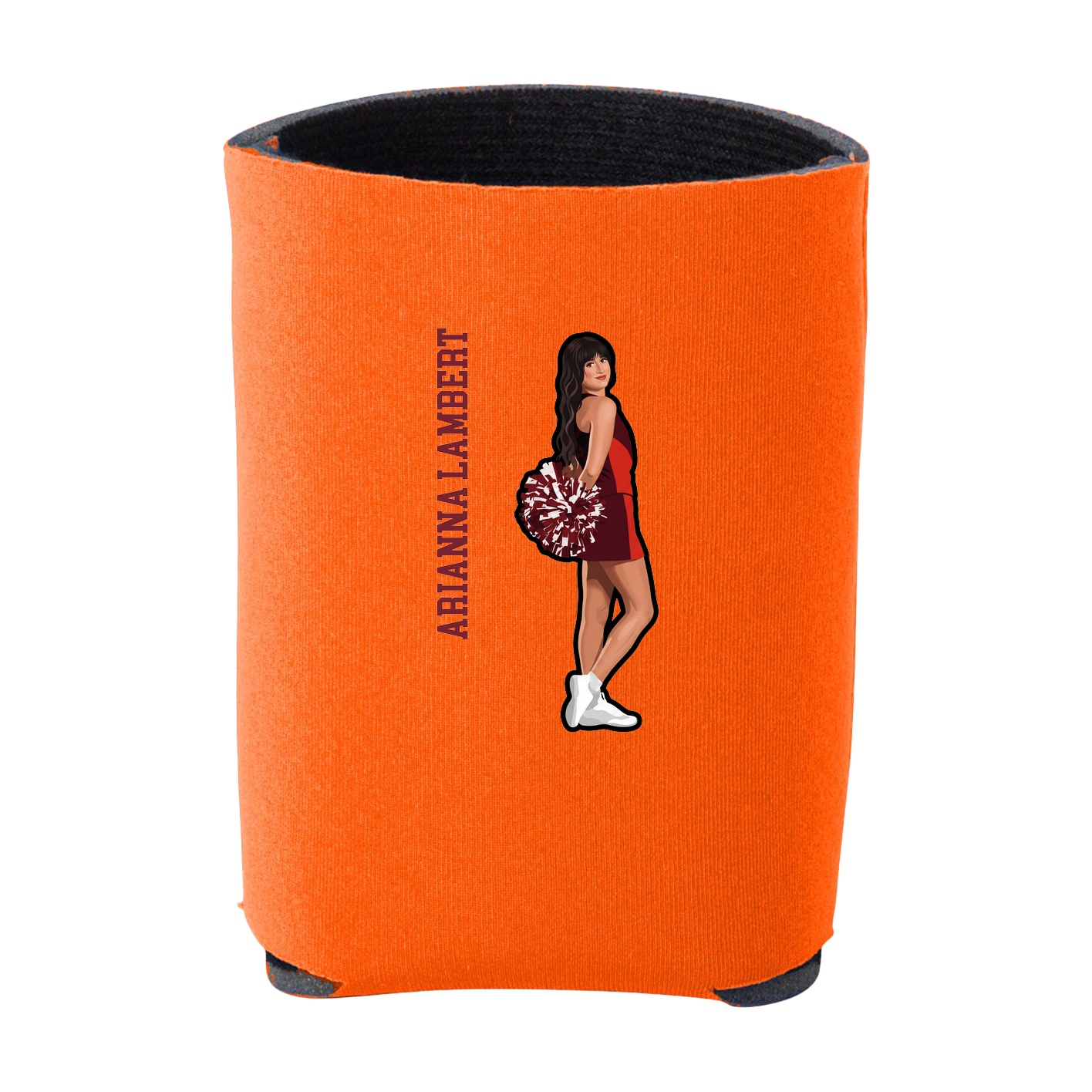 Can Holder — Name Vertical in Orange