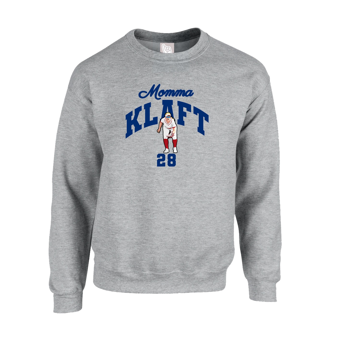 Fleece Crew — Mothers Day Arch in Grey