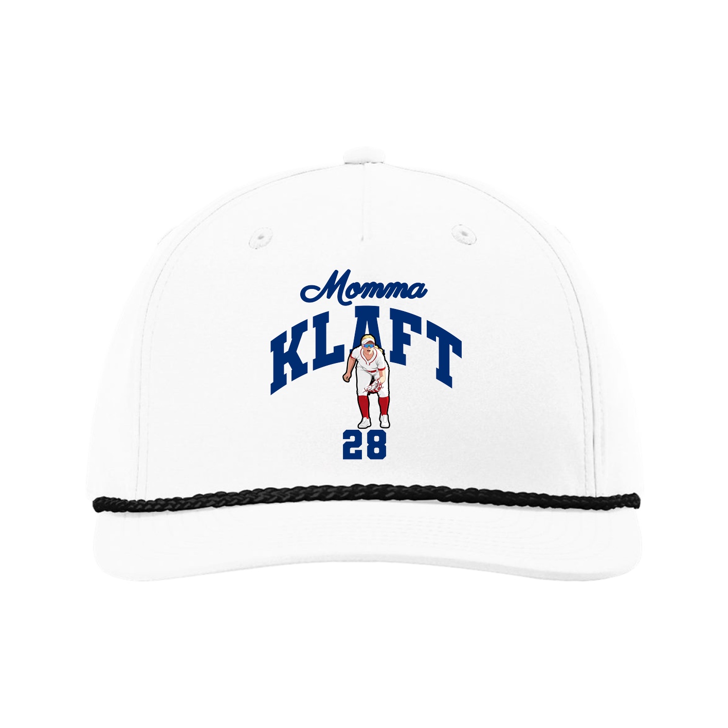 Five-Panel Classic Rope Cap — Mothers Day Arch in White