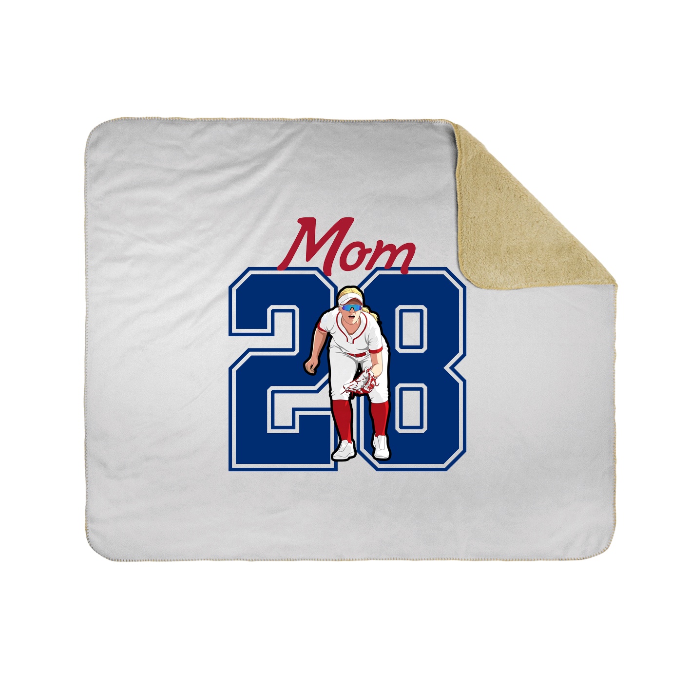 Throw Blanket — Mothers Day Shirsey in White