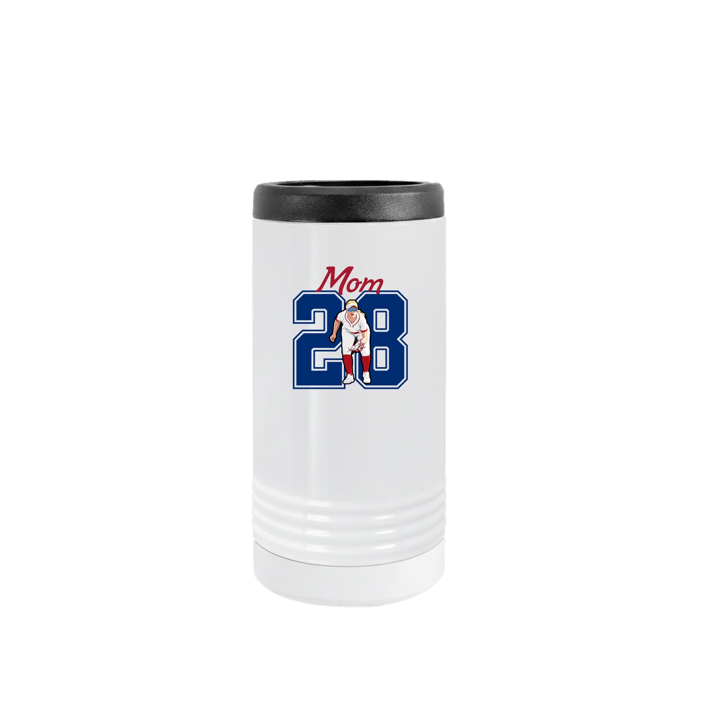 Slim Beverage Holder — Mothers Day Shirsey in White