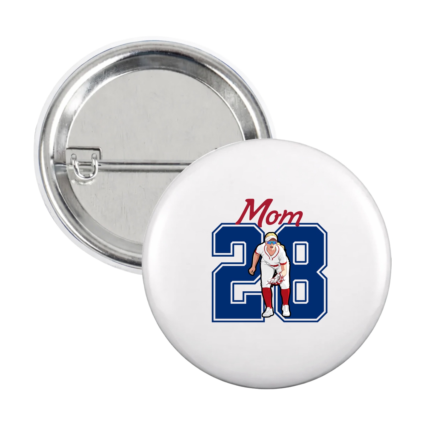 Game Day Button — Mothers Day Shirsey in White