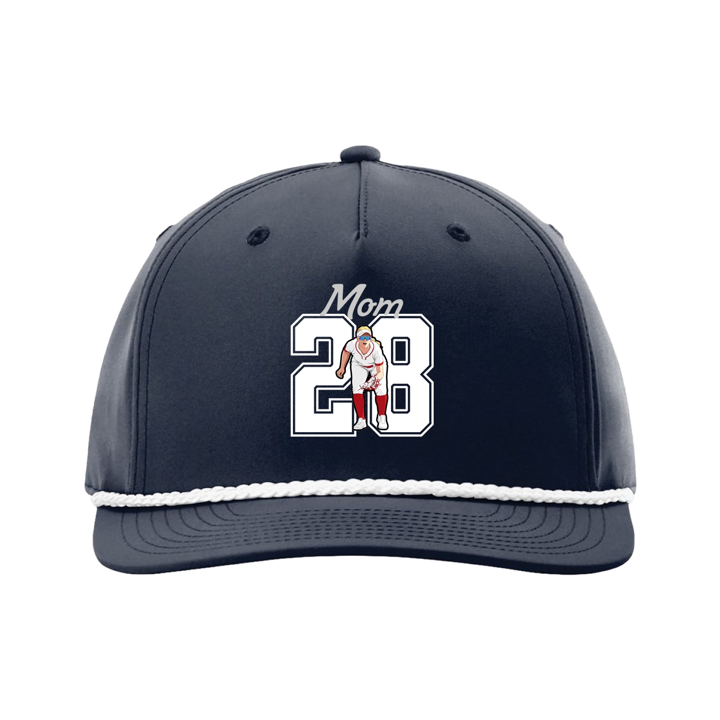 Five-Panel Classic Rope Cap — Mothers Day Shirsey in Navy
