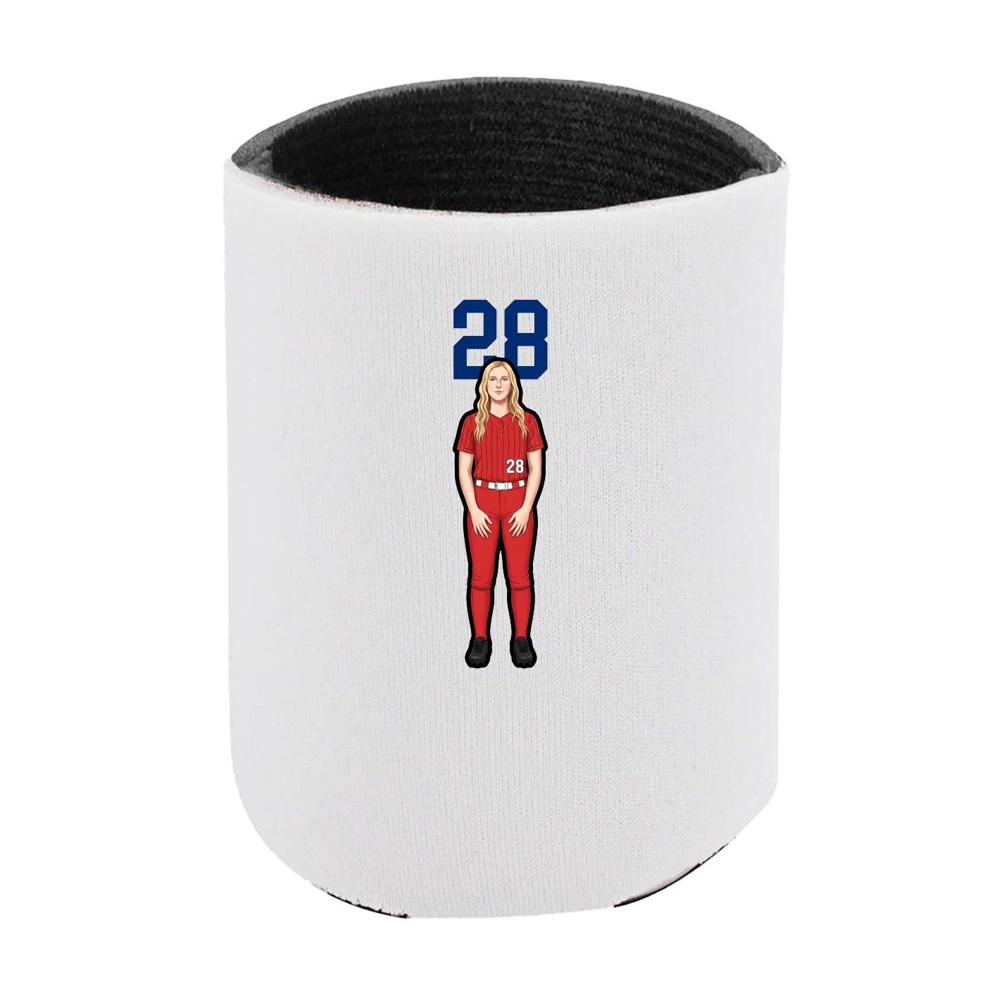 Can Holder — Number Top in White