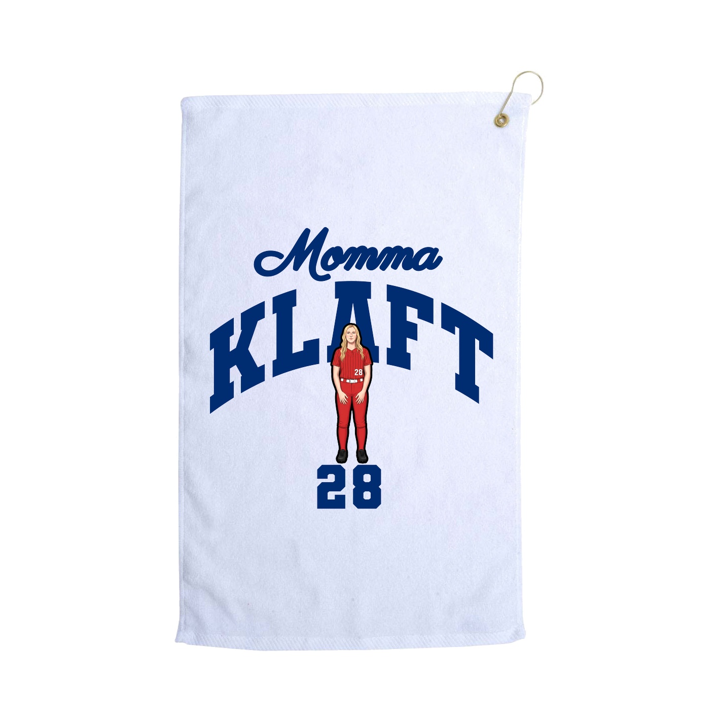 Golf Towel — Mothers Day Arch in White