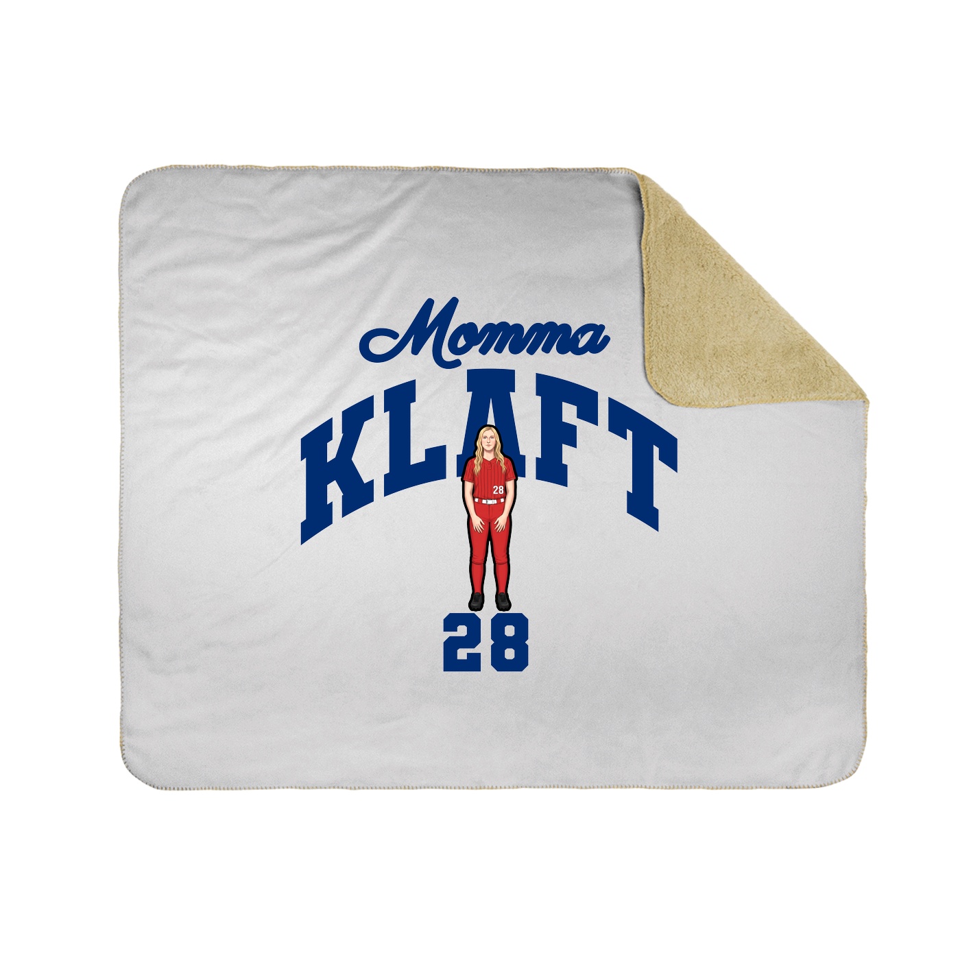 Throw Blanket — Mothers Day Arch in White