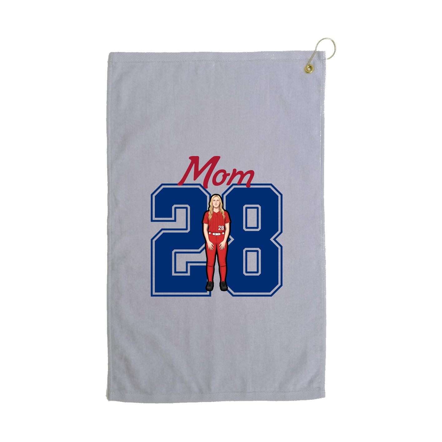 Golf Towel — Mothers Day Shirsey in Grey