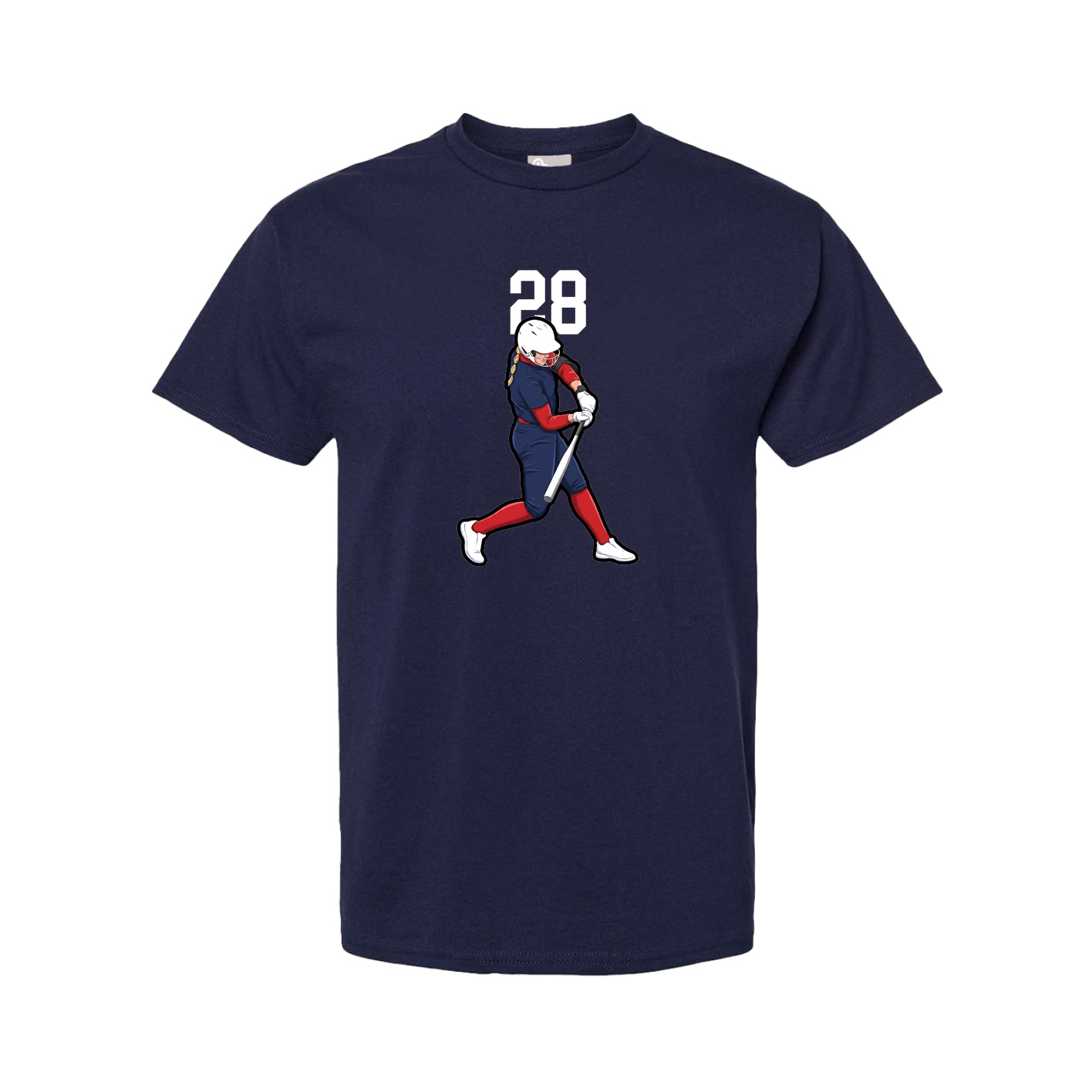 Youth Tee — Number Top in Navy