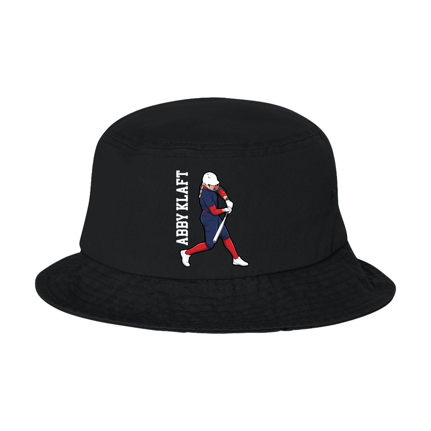 Bucket Cap — Name Vertical in Black