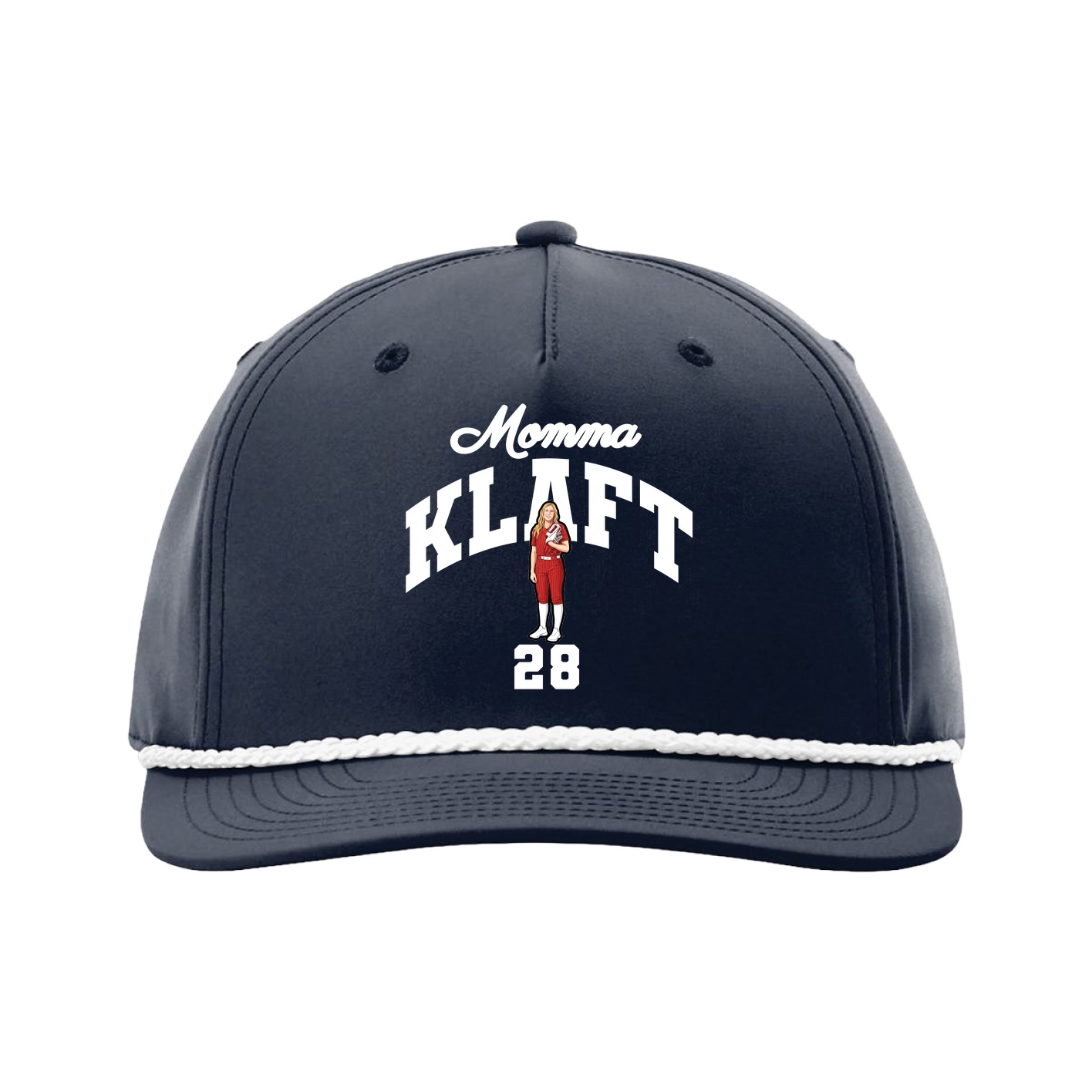 Five-Panel Classic Rope Cap — Mothers Day Arch in Navy