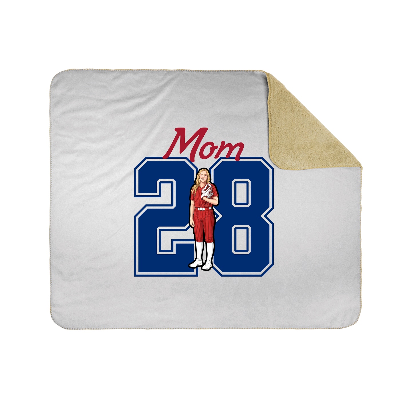 Throw Blanket — Mothers Day Shirsey in White