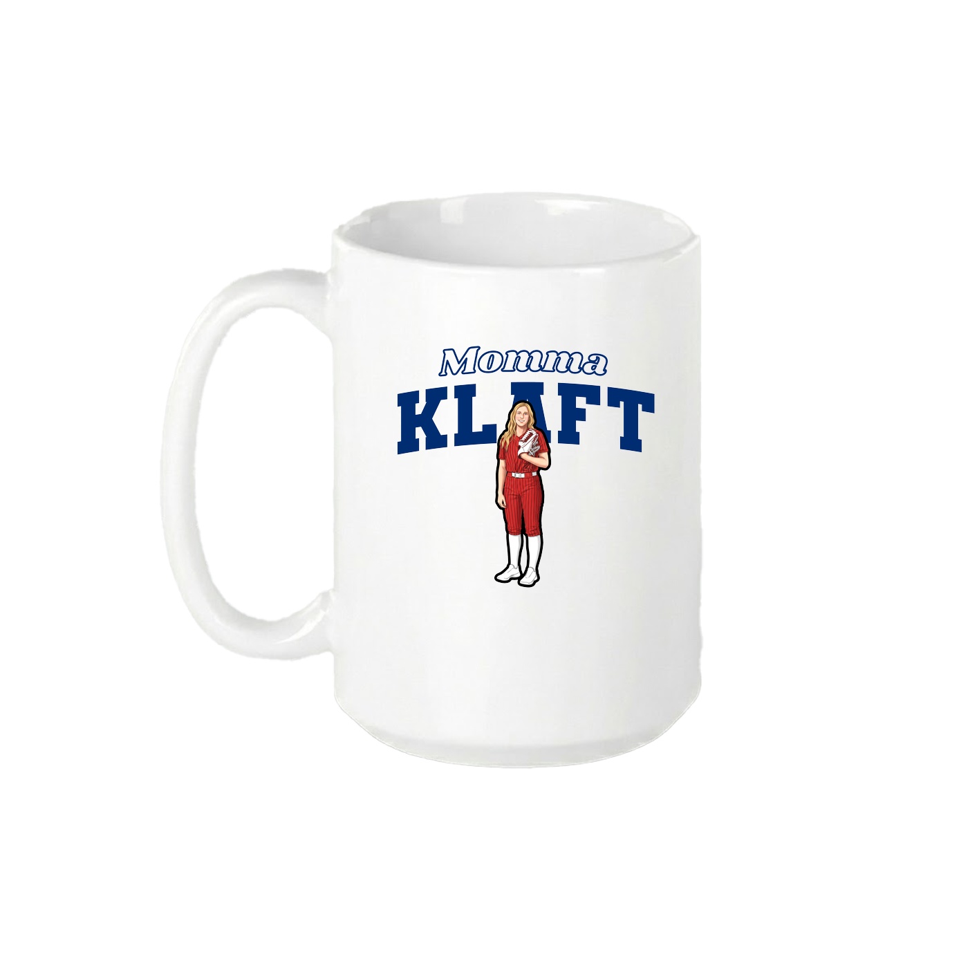 15oz Coffee Mug — Mothers Day Block in White