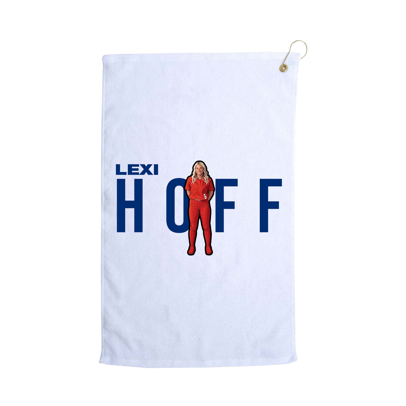 Golf Towel — Player Name in White