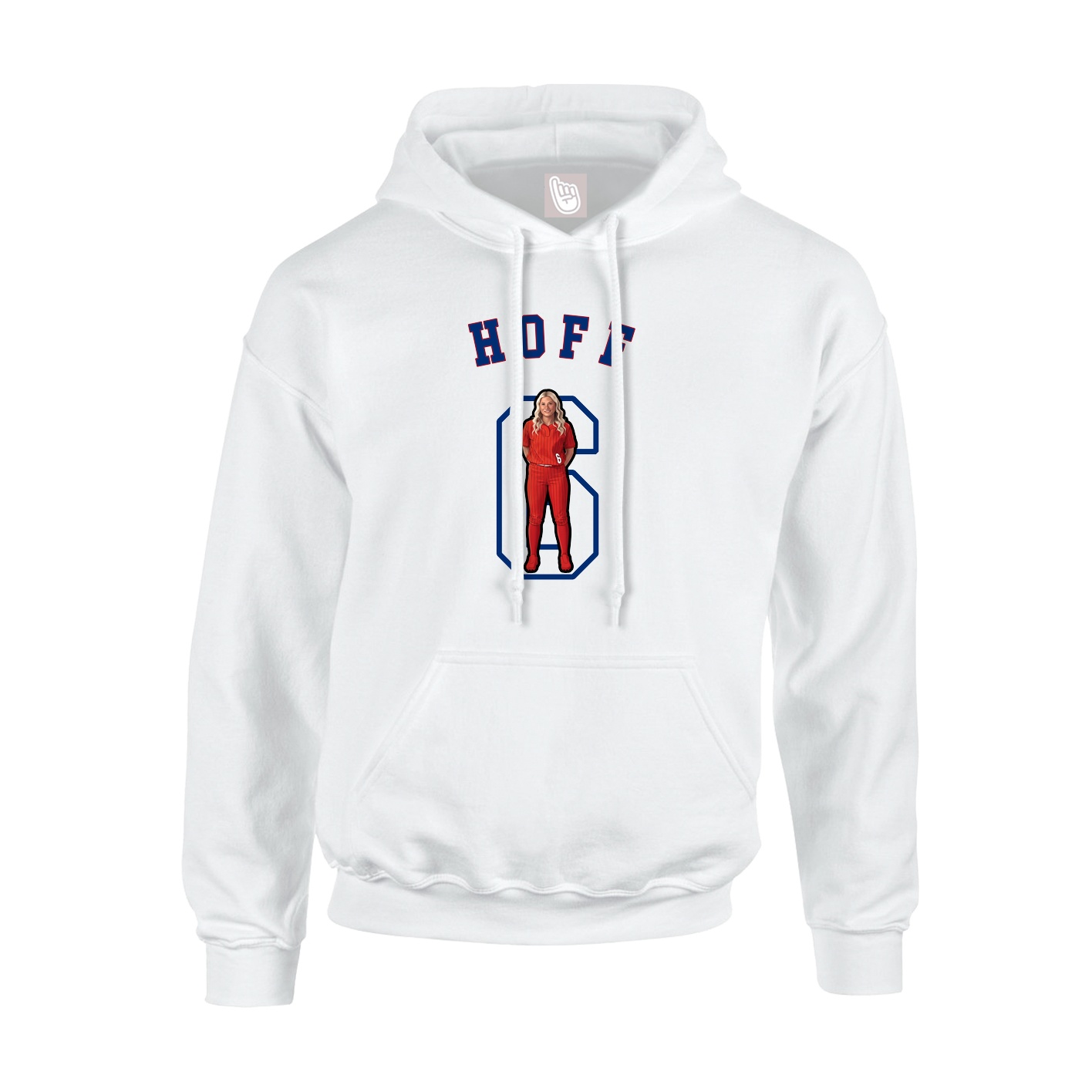 Youth Hoodie — Shirsey Arch in White