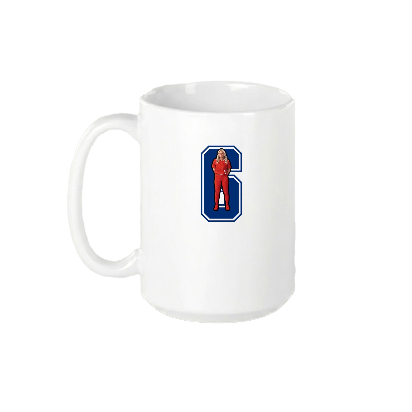 15oz Coffee Mug — Number in White
