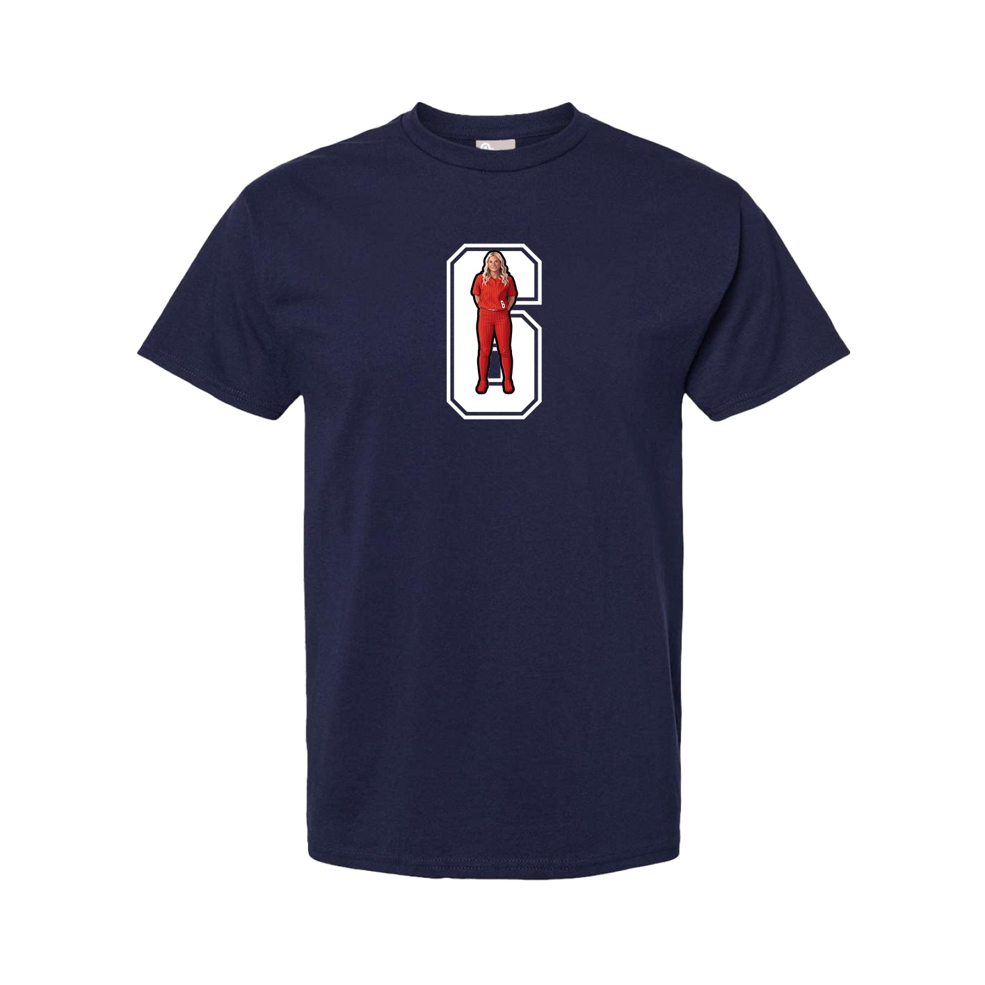 Tee — Number in Navy