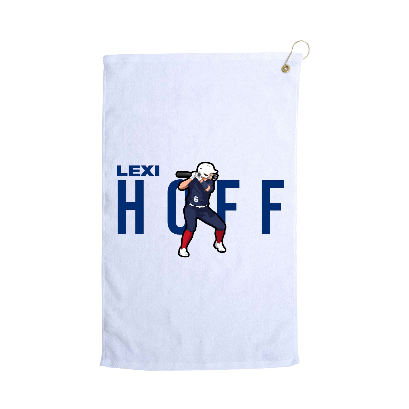Golf Towel — Player Name in White