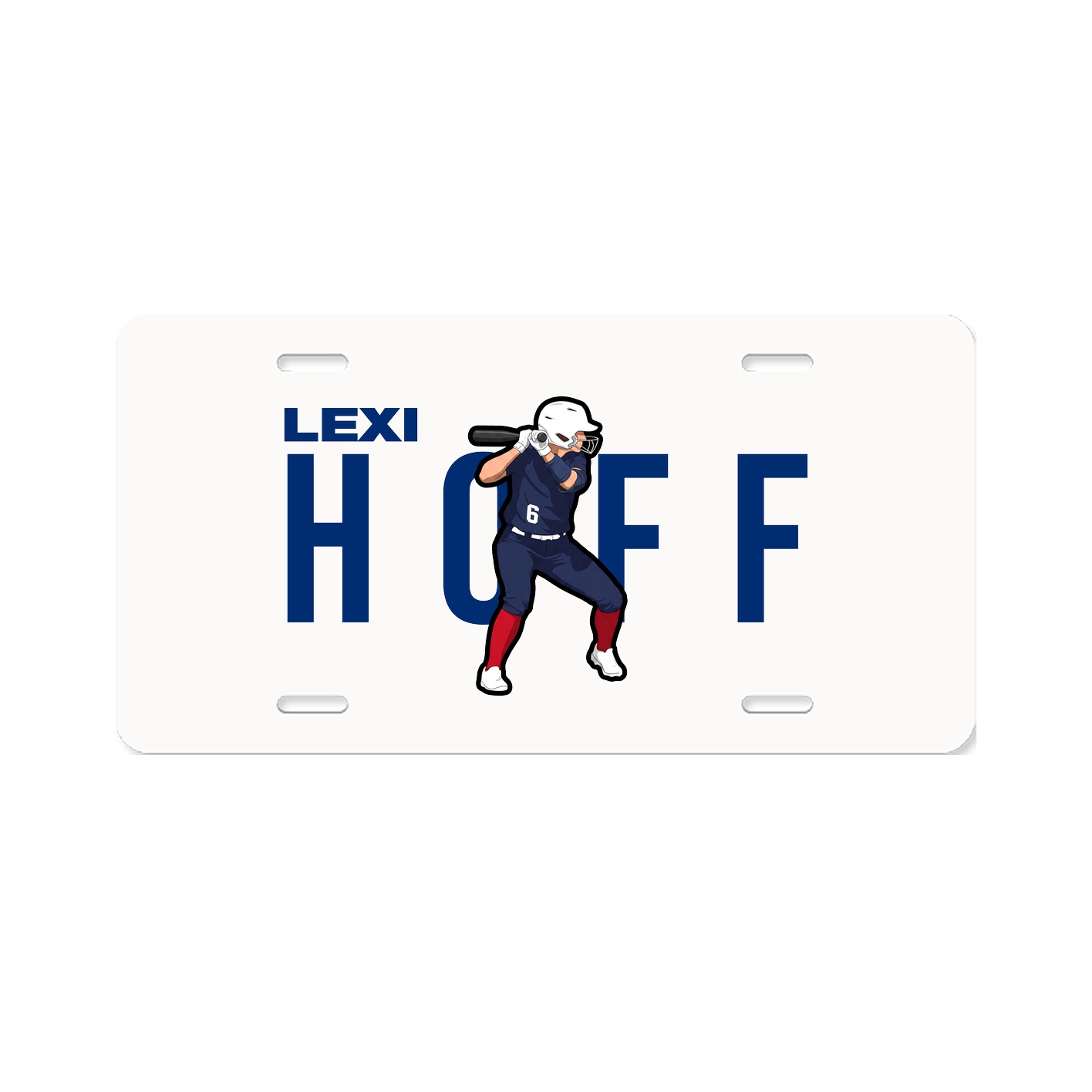 License Plate — Player Name in Classic