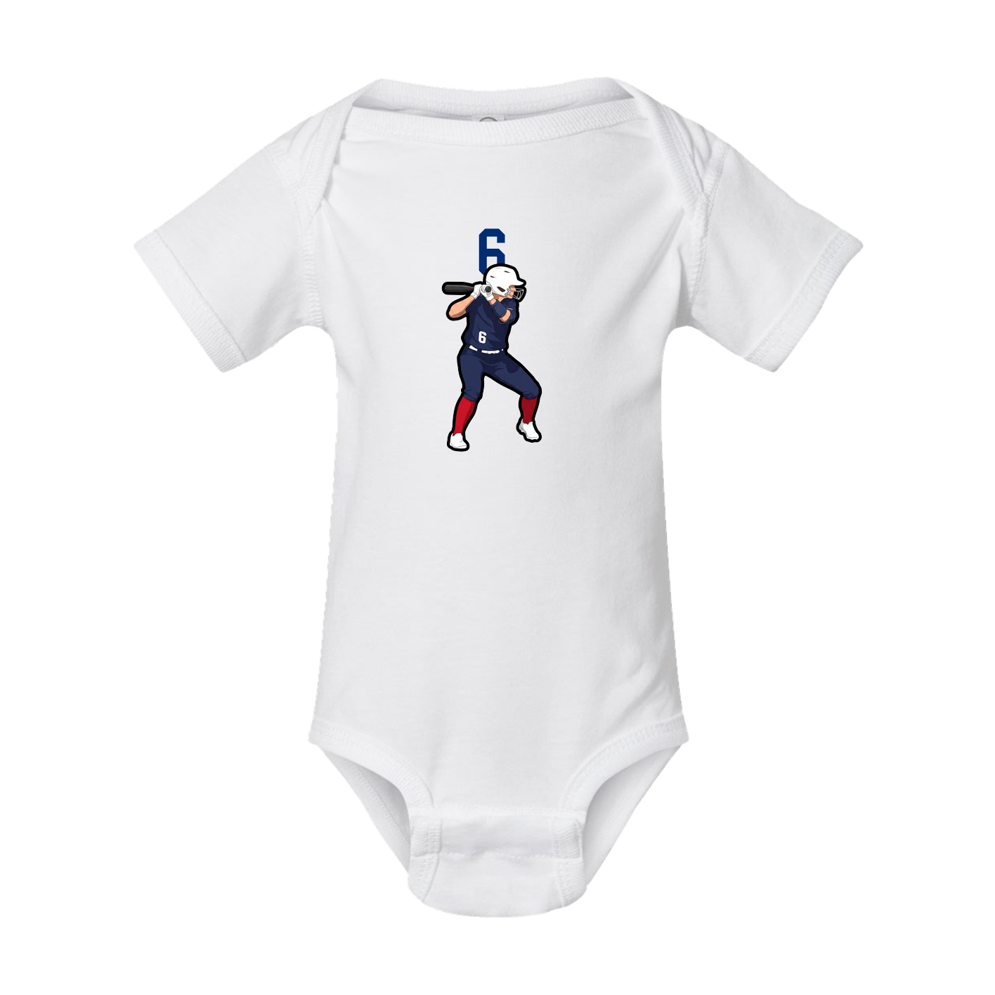 Baby Onesie — Number Top in White