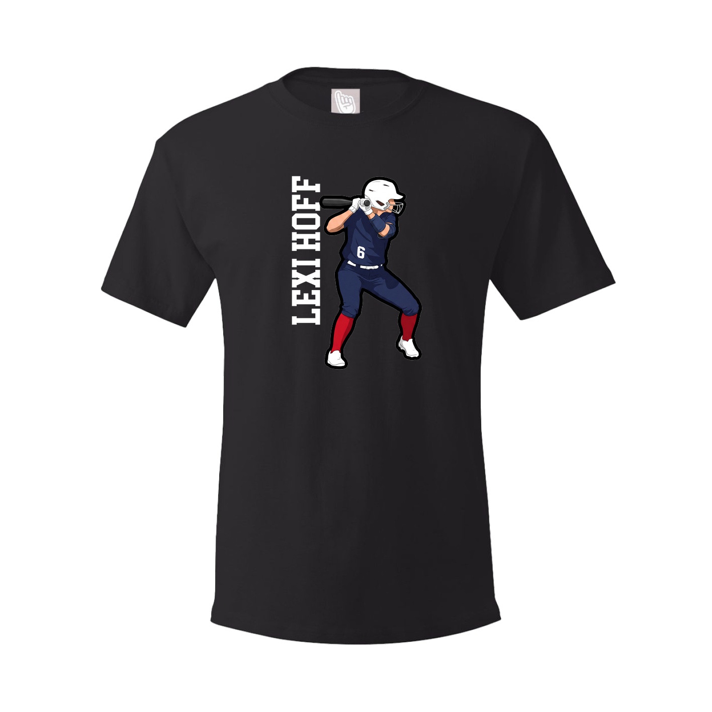 Tee — Name Vertical in Black