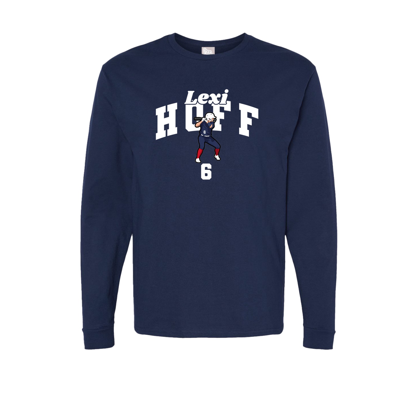 Long Sleeve Tee — Signature Arch in Navy