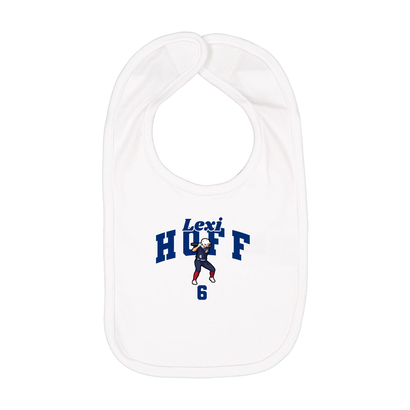 Infant Bib — Signature Arch in White