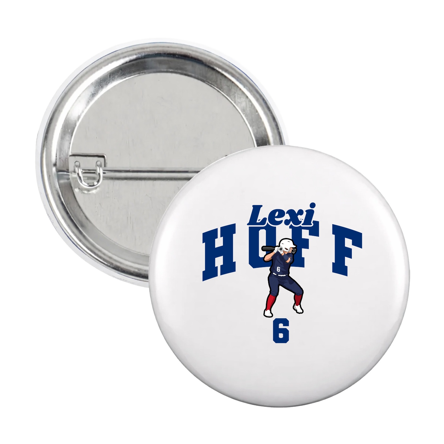 Game Day Button — Signature Arch in White