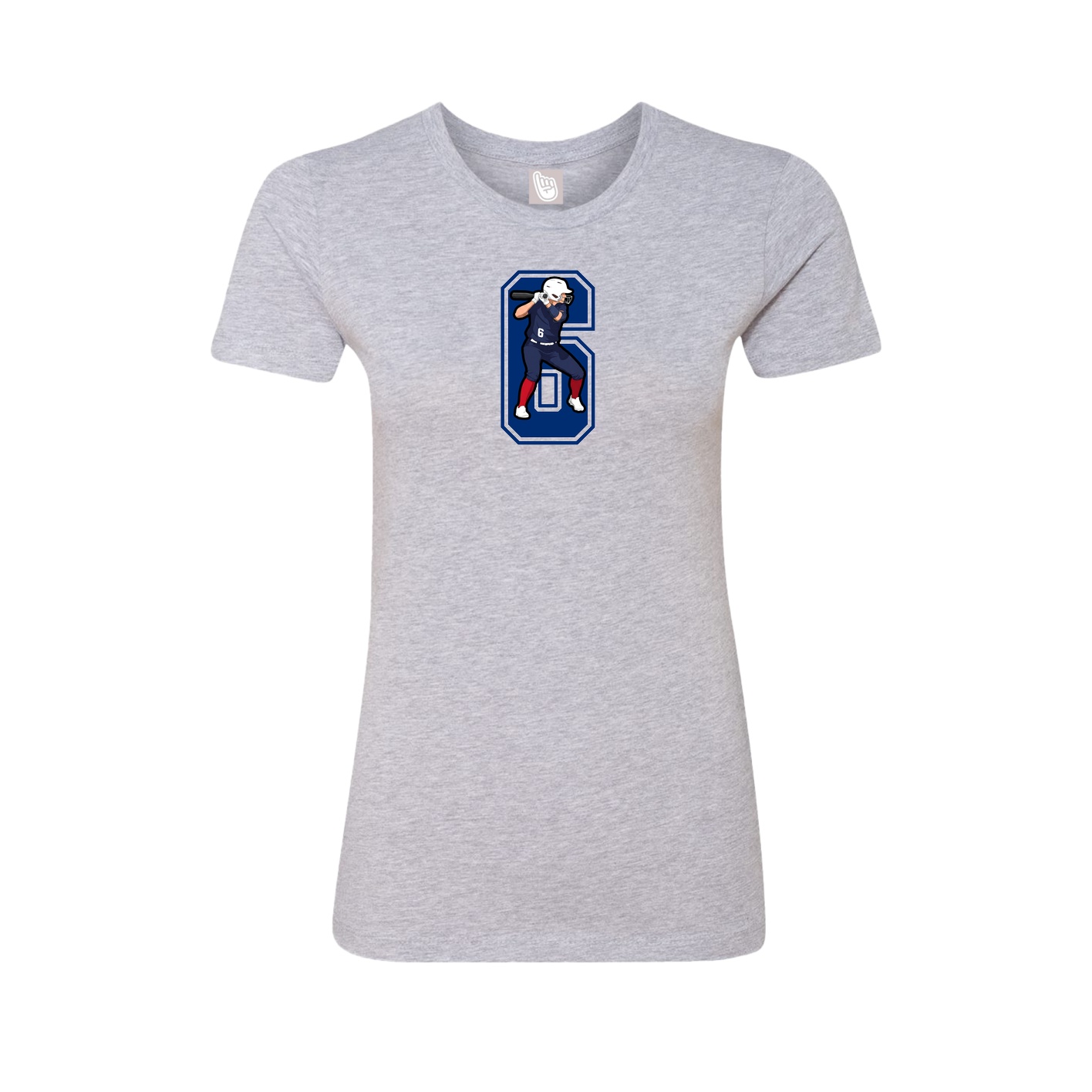 Womens Tee — Number in Grey