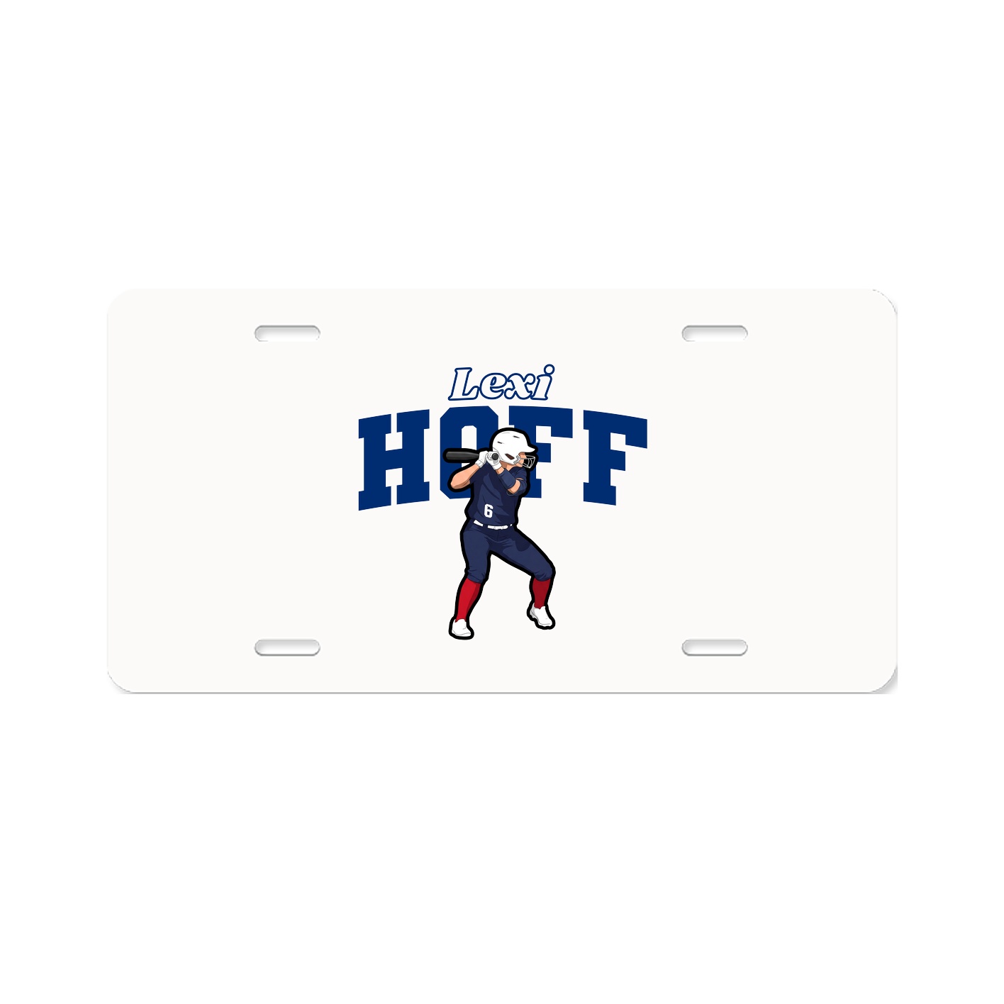 License Plate — Name Arch in Classic