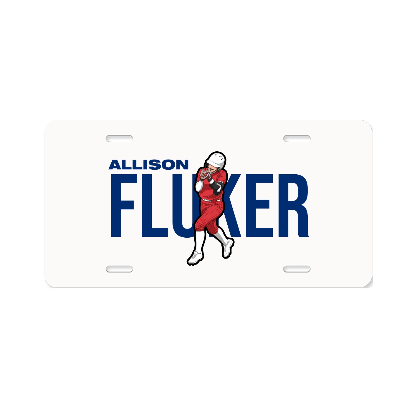 License Plate — Player Name in Classic