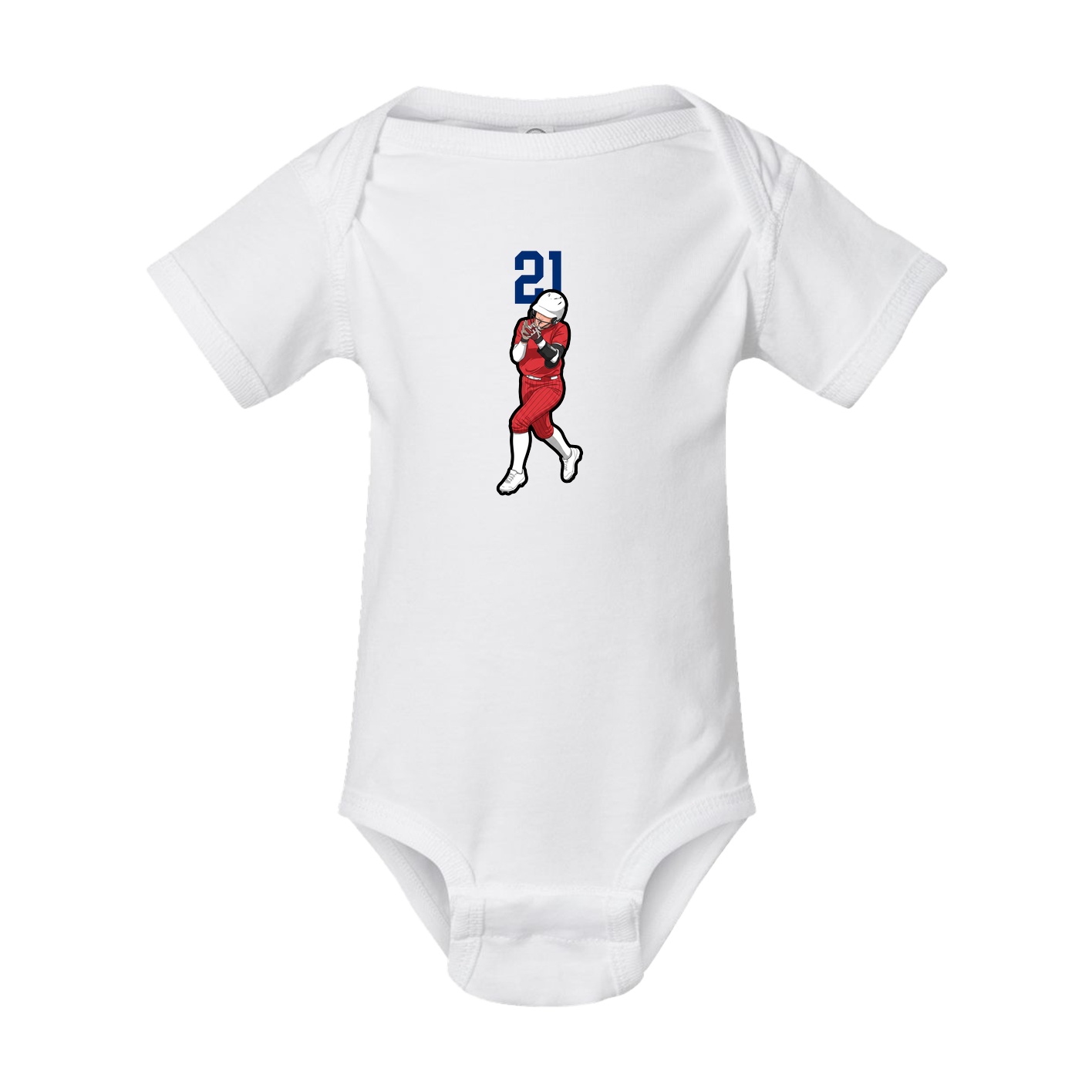 Baby Onesie — Number Top in White