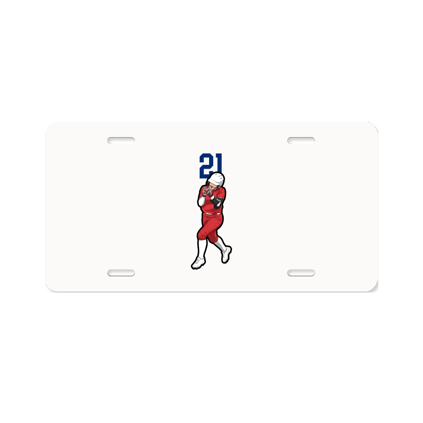 License Plate — Number Top in Classic