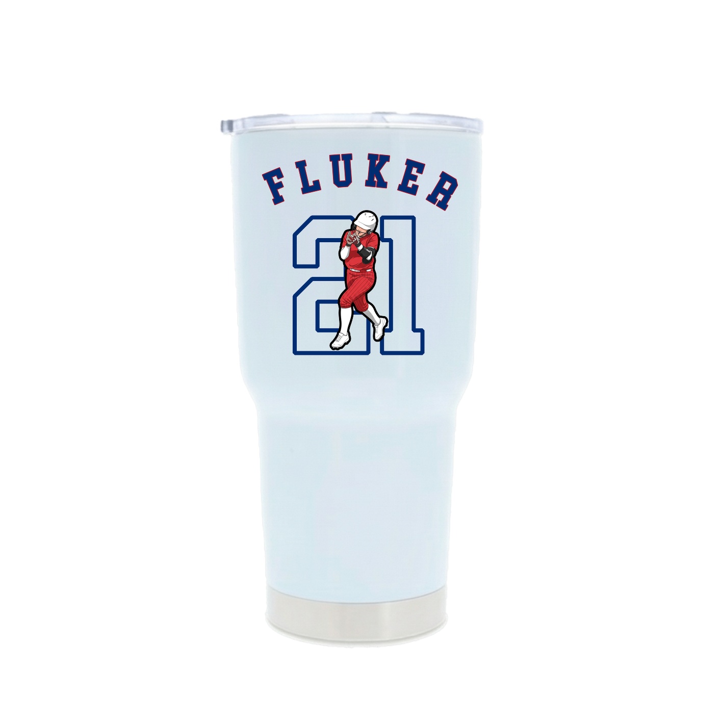 30oz Stainless Steel Tumbler — Shirsey Arch in White