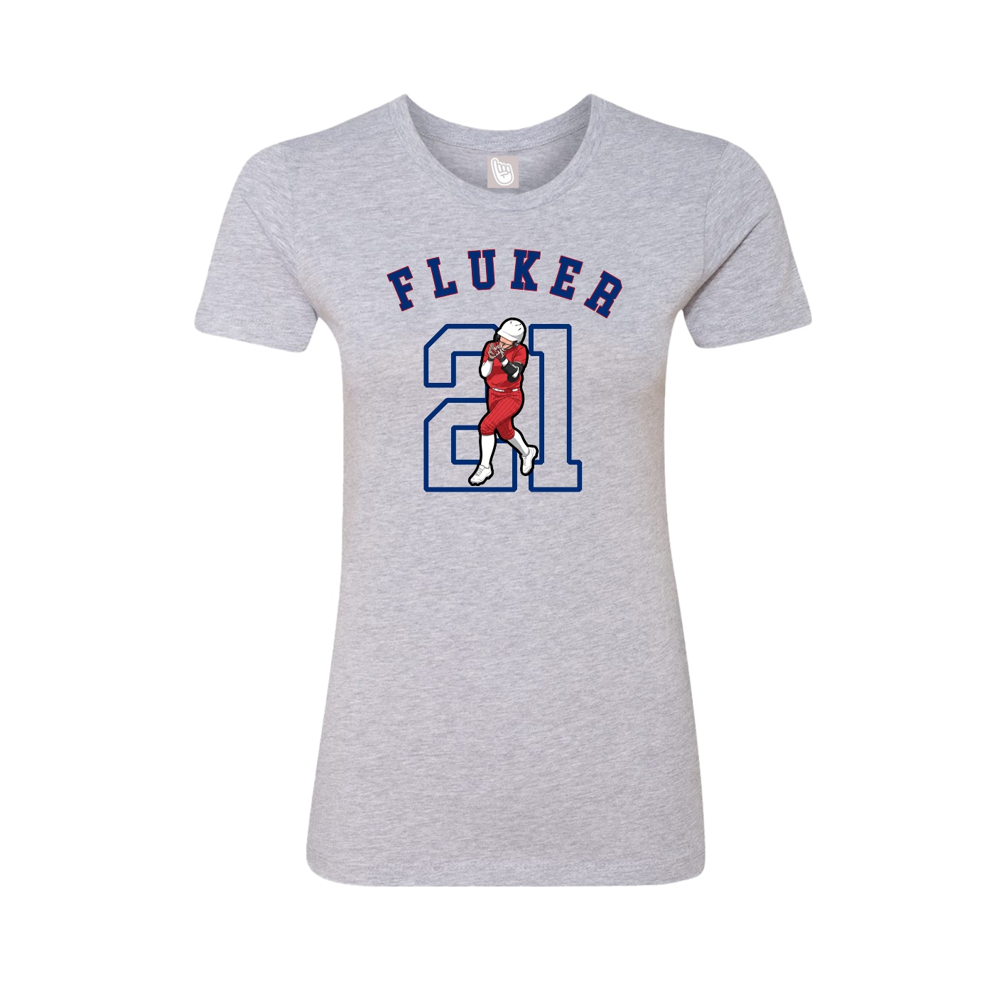 Fitted Women's Tee — Shirsey Arch in Grey