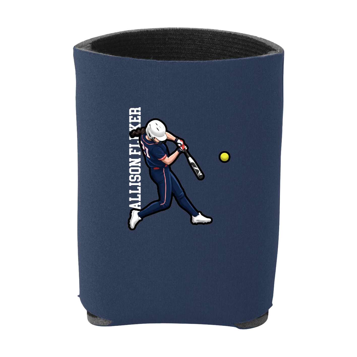 Can Holder — Name Vertical in Navy