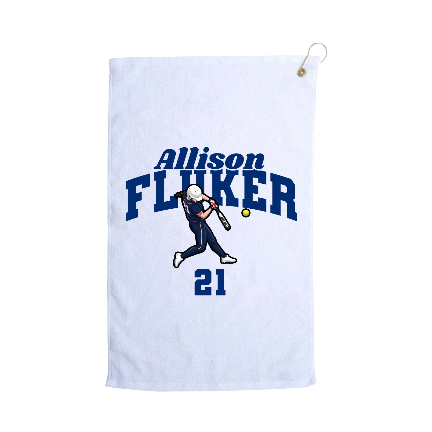 Golf Towel — Signature Arch in White