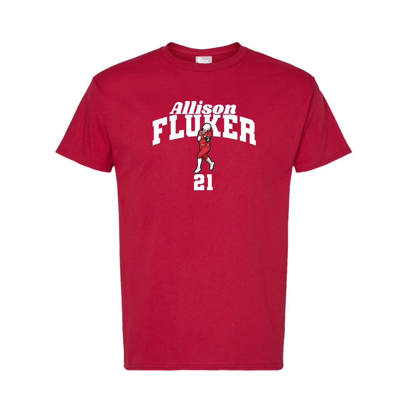Tee — Signature Arch in Crimson