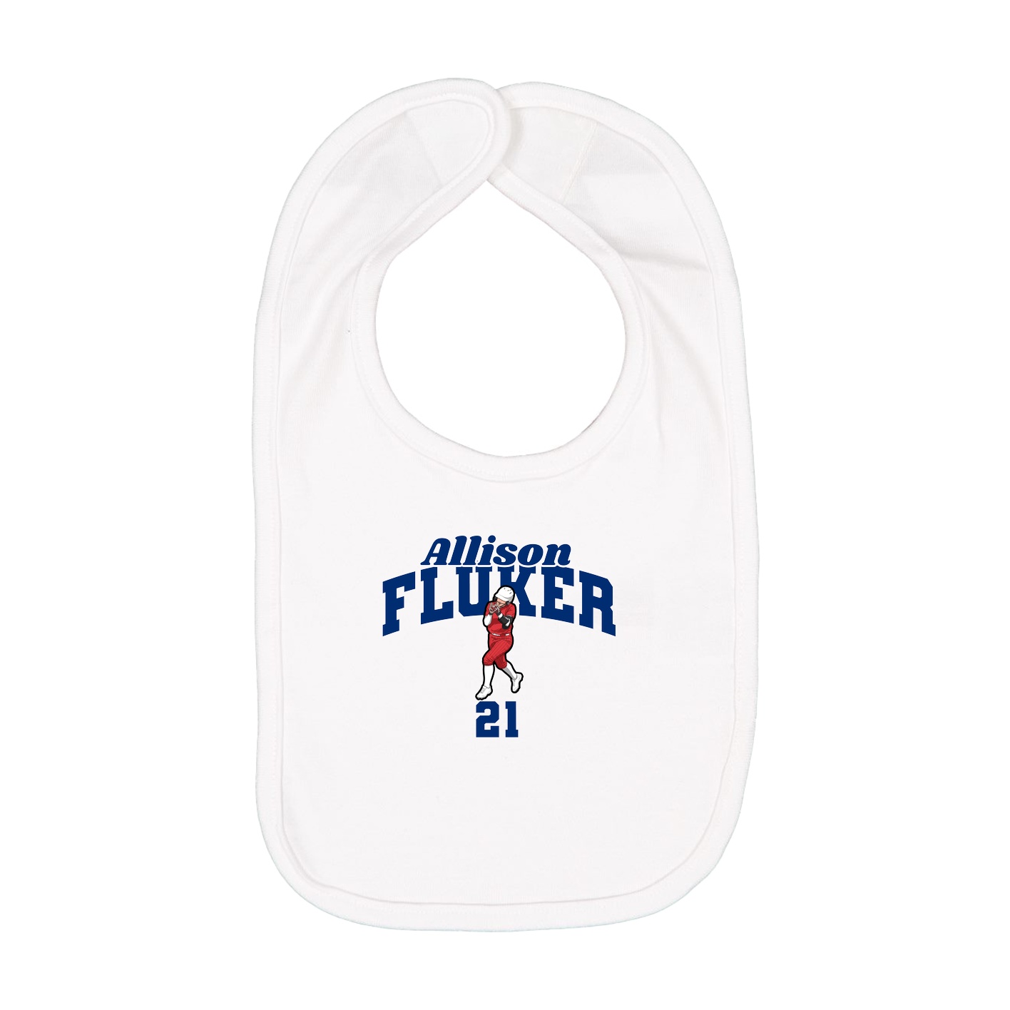 Infant Bib — Signature Arch in White